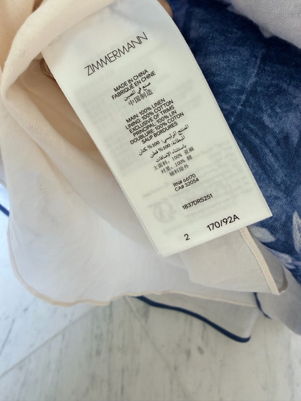 Zimmermann Wylie Picnic Midi Dress size 2 - Picture 6 of 8